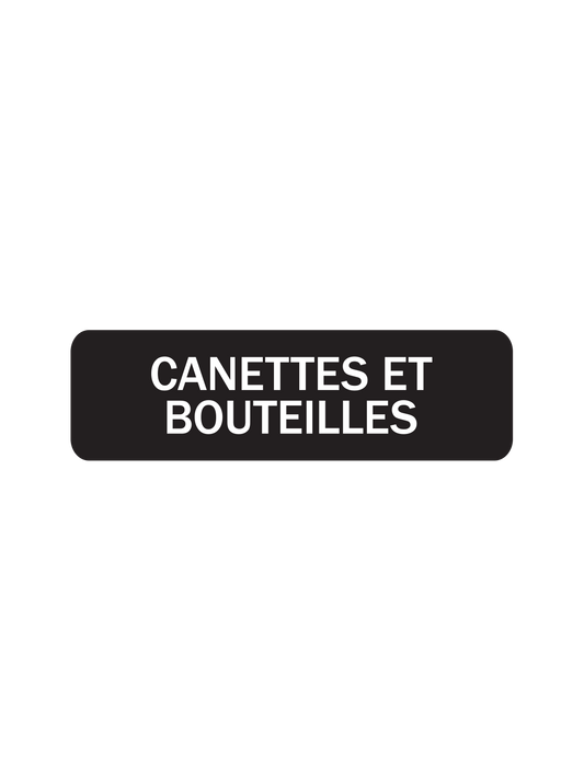 ARISTATA - Label - Canettes et Bouteilles - Black-White