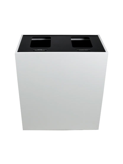 MEZZO - Double - Hl - Mixed Recyclables-Waste - Full - White-Black