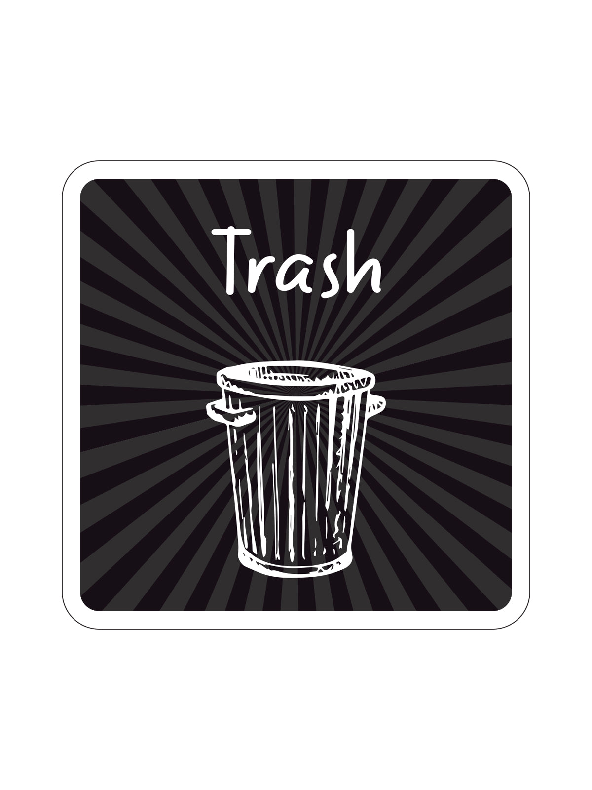 MOSAIC - Label - Trash - Black