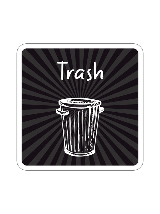 MOSAIC - Label - Trash - Black